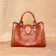 Handcrafted Caramel Crunch Handbag Leather